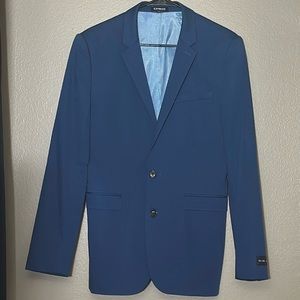 NEW! EXPRESS BLAZER. BLUE. EXTRA SLIM. SIZE: 38L NO TAGS, NEVER WORN
